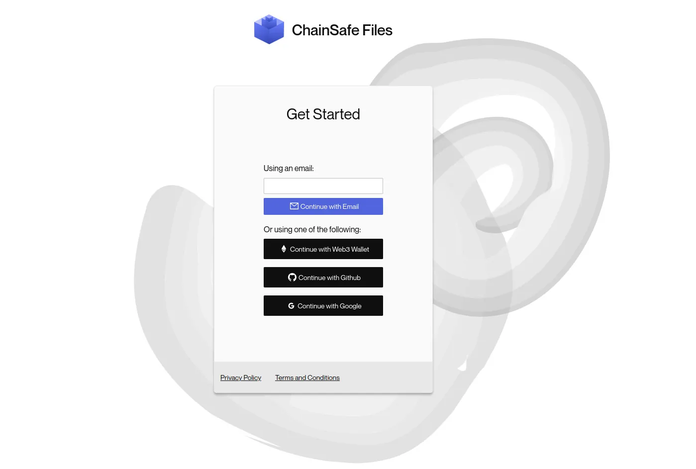 开始体验ChainSafe Files