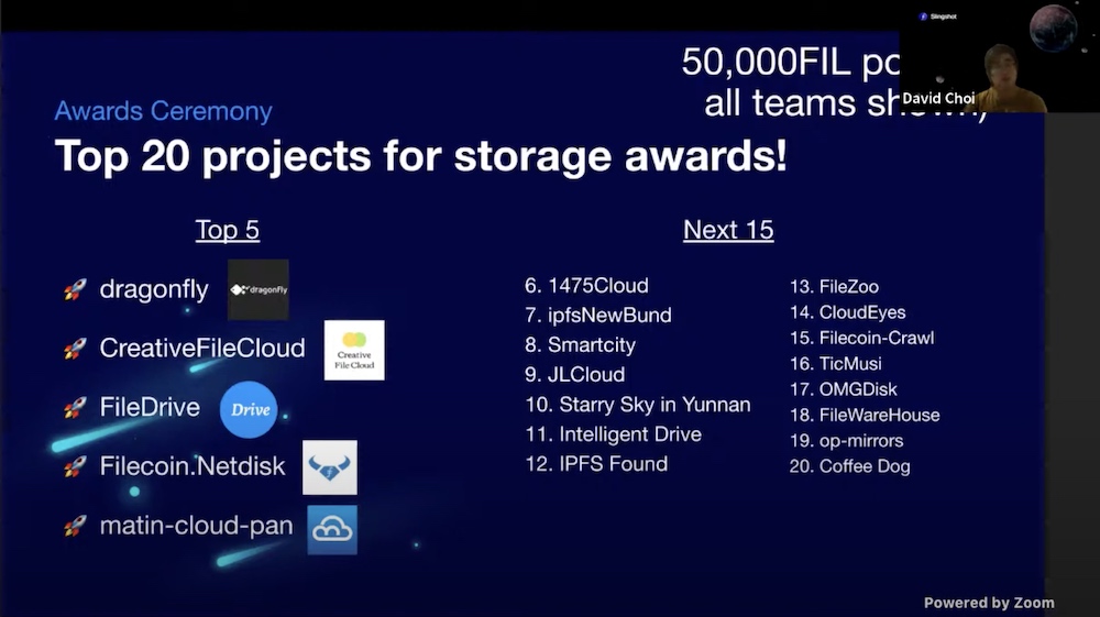 Top projects in Storage competition announced